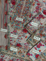 LZ0331-Shirt & Dupatta : CHIFFON Unstitch Replica
