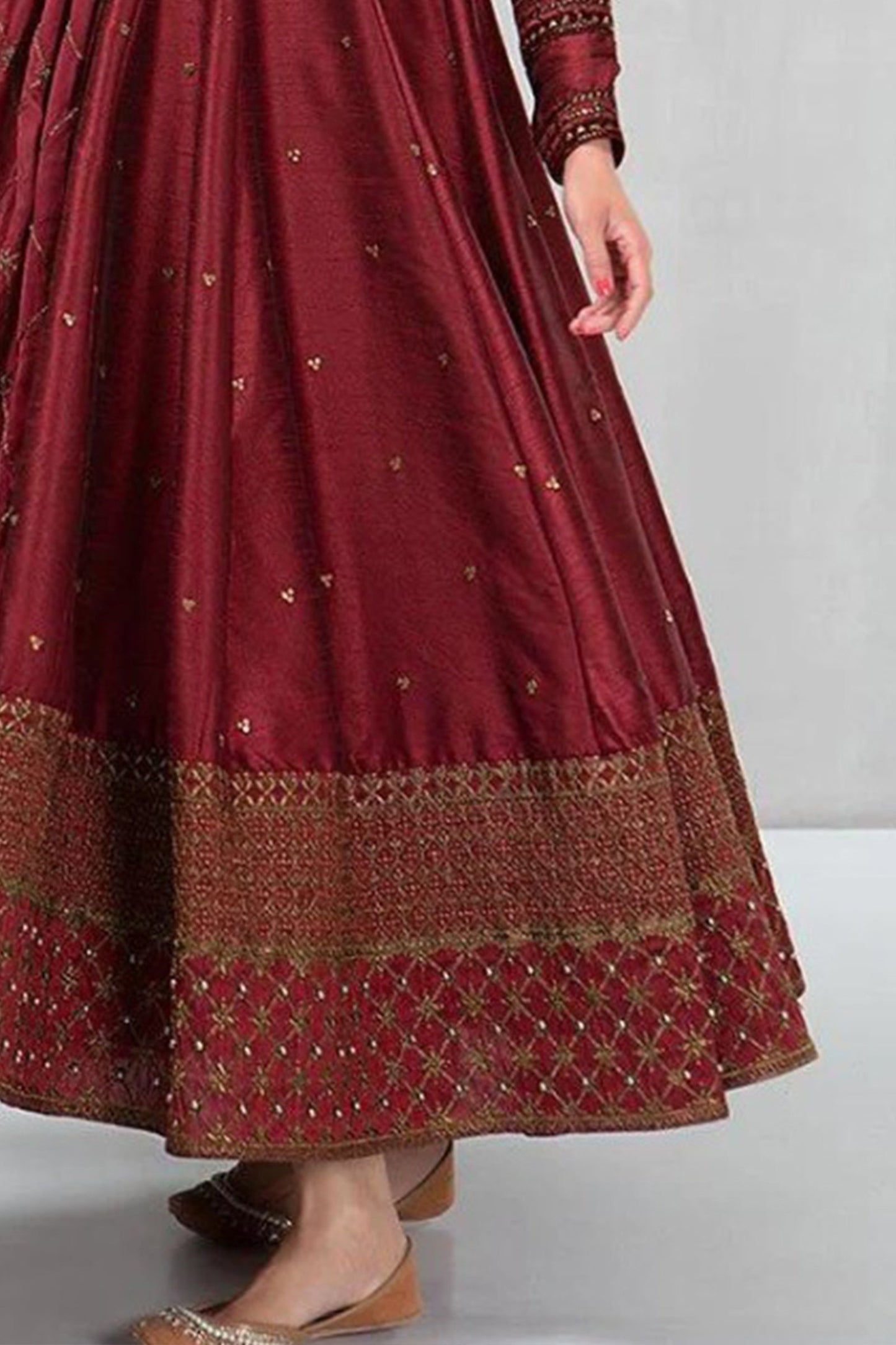 LZ0157-Winter 3-Pc Embroidered Dhanak Suit with Heavy Embroidered Dhanak Shawll