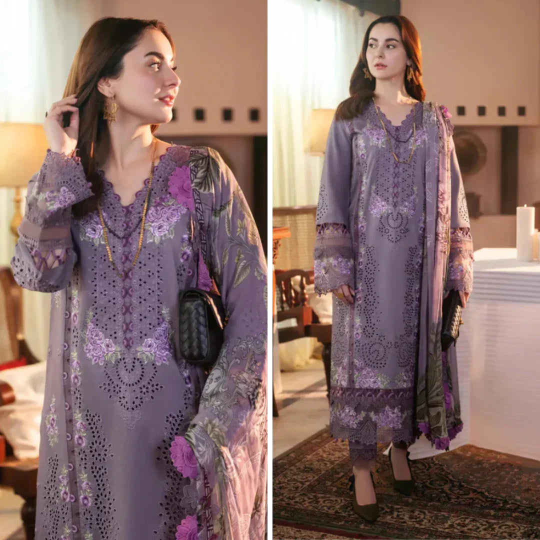 LZ0152-Jade 3PC Lawn Chickenkari Embroidered Suit